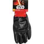 Schwarze Star Wars Kylo Ren Faschingshandschuhe aus Leder für Kinder 