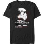 Schwarze Kurzärmelige Star Wars Stormtrooper T-Shirts aus Baumwolle für Herren Größe S 