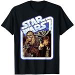 Schwarze Vintage Star Wars Chewbacca T-Shirts für Herren Größe S 