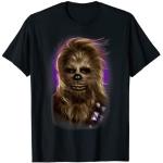 Schwarze Star Wars Chewbacca T-Shirts für Damen Größe S 