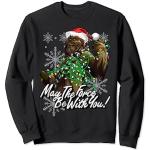 Schwarze Star Wars Chewbacca Herrensweatshirts Größe S Weihnachten 