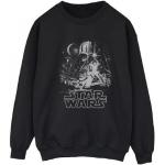 Schwarze Langärmelige Star Wars Damensweatshirts Größe XXL 