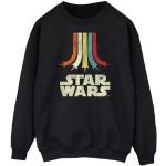 Anthrazitfarbene Langärmelige Star Wars Damensweatshirts Größe XXL 