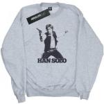 Graue Star Wars Han Solo Damensweatshirts Größe XXL 