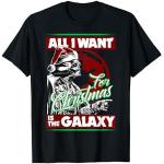 Reduzierte Schwarze Star Wars Darth Vader T-Shirts mit Weihnachts-Motiv für Herren Größe S Weihnachten 