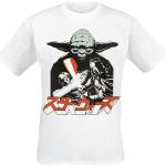 Weiße Star Wars Yoda Rundhals-Ausschnitt T-Shirts für Herren Größe XXL 