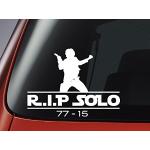 Star Wars Han Solo – R.I.P Solo 77-15 – Auto, Fenster, Wand, Laptop Aufkleber