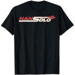 Schwarze Star Wars Han Solo T-Shirts für Damen Größe S 