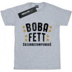 Schwarze Kurzärmelige Star Wars Boba Fett T-Shirts aus Baumwolle für Herren Größe 3 XL 