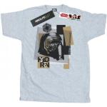 Schwarze Kurzärmelige Star Wars Kylo Ren T-Shirts aus Baumwolle für Herren Größe 3 XL 