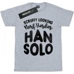 Schwarze Kurzärmelige Star Wars Han Solo T-Shirts aus Baumwolle für Herren Größe 3 XL 