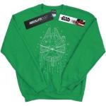 Grüne Langärmelige Star Wars Herrensweatshirts Größe 5 XL Weihnachten 