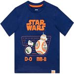 Blaue Star Wars BB-8 Kinder T-Shirts für Jungen Größe 110 