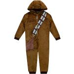 Braune Star Wars Chewbacca Kinderschlafoveralls aus Fleece für Jungen Größe 116 