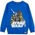 Blaue Star Wars Darth Vader Rundhals-Ausschnitt Kinderhoodies & Kapuzenpullover für Kinder für Jungen Größe 158 