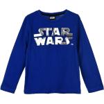 Blaue Langärmelige Star Wars Longsleeves für Kinder & Kinderlangarmshirts Größe 140 