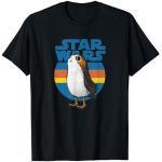 Star Wars Last Jedi Porg Retro Stripes Logo T-Shir