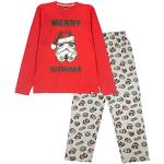 Rote Star Wars Pyjamas lang mit Weihnachts-Motiv für Herren Größe 3 XL Weihnachten 