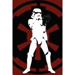 Schwarze Star Wars Stormtrooper Poster Hochformat 