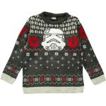 Anthrazitfarbene Star Wars Stormtrooper Kinderweihnachtspullover für Mädchen Größe 140 