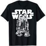 Schwarze Star Wars R2D2 T-Shirts für Herren Größe S 