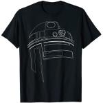 Schwarze Star Wars R2D2 T-Shirts für Damen Größe S 