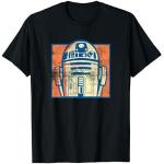 Schwarze Vintage Star Wars R2D2 T-Shirts für Herren Größe S 