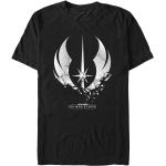 Schwarze Kurzärmelige Star Wars T-Shirts aus Baumwolle für Herren Größe M 