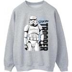 Graue Langärmelige Star Wars Herrensweatshirts Größe 5 XL 
