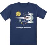 Marineblaue Star Wars The Mandalorian Rundhals-Ausschnitt Kinder T-Shirts 