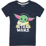 Dunkelblaue Star Wars Yoda Baby Yoda / The Child Rundhals-Ausschnitt Kinder T-Shirts für Babys 