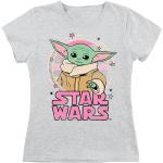 Hellgraue Melierte Star Wars Rundhals-Ausschnitt Kinder T-Shirts Größe 128 