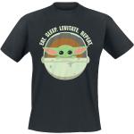 Schwarze Star Wars Yoda Baby Yoda / The Child Rundhals-Ausschnitt T-Shirts für Herren Größe 4 XL 