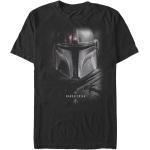 Schwarze Kurzärmelige Star Wars The Mandalorian T-Shirts aus Baumwolle Größe XXL 