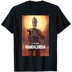 Schwarze Star Wars The Mandalorian T-Shirts für Herren Größe S für den für den Sommer 