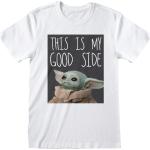 Weiße Kurzärmelige Star Wars Yoda T-Shirts aus Baumwolle für Herren Größe XXL 