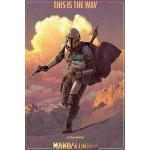 Reduzierte Bunte Star Wars The Mandalorian XXL Poster & Riesenposter aus Papier 