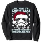 Schwarze Star Wars Herrensweatshirts Größe S Weihnachten 