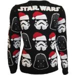Schwarze Langärmelige Star Wars Darth Vader Strickpullover aus Acryl für Herren Größe XXL Weihnachten 