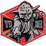 Star Wars Yoda 7,5 cm 7,3 cm Bügelbild Aufnäher Applikation The Clone Wars Starwars Emblem Wappen