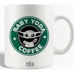 Weiße Starbucks Yoda Baby Yoda / The Child Becher & Trinkbecher aus Keramik mikrowellengeeignet 