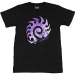 Schwarze Shuwei StarCraft T-Shirts mit Basketball-Motiv für Herren Größe S 