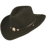 Schwarze Unifarbene Stars&Stripes Idaho Cowboyhüte aus Wolle 60 für Herren Größe XXL 