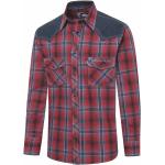 Rote Karo Stars&Stripes Herrenwesternhemden & Herrenwesternblusen aus Baumwolle Größe 3 XL 