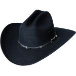 Schwarze Stars&Stripes San Antonio Cowboyhüte 56 für Herren 