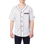 Reduzierte Weiße Gestreifte Starter Baseball-Shirts für Herren Größe M 