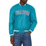 Reduzierte Blaue Bestickte Sportliche Starter College-Jacken & Baseball-Jacken aus Kunstleder für Herren Größe L 