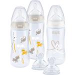 Cremefarbene Nuk Babyflaschen Sets aus Silikon 5-teilig 