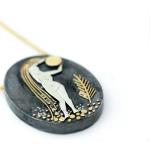 Silberne Statement-Ketten mit Sternzeichen-Motiv aus Gold 14 Karat handgemacht für Damen 