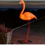 Reduzierte Orange Moderne 110 cm Konstsmide Flamingo-Gartenfiguren aus Kunststoff lebensgroß 